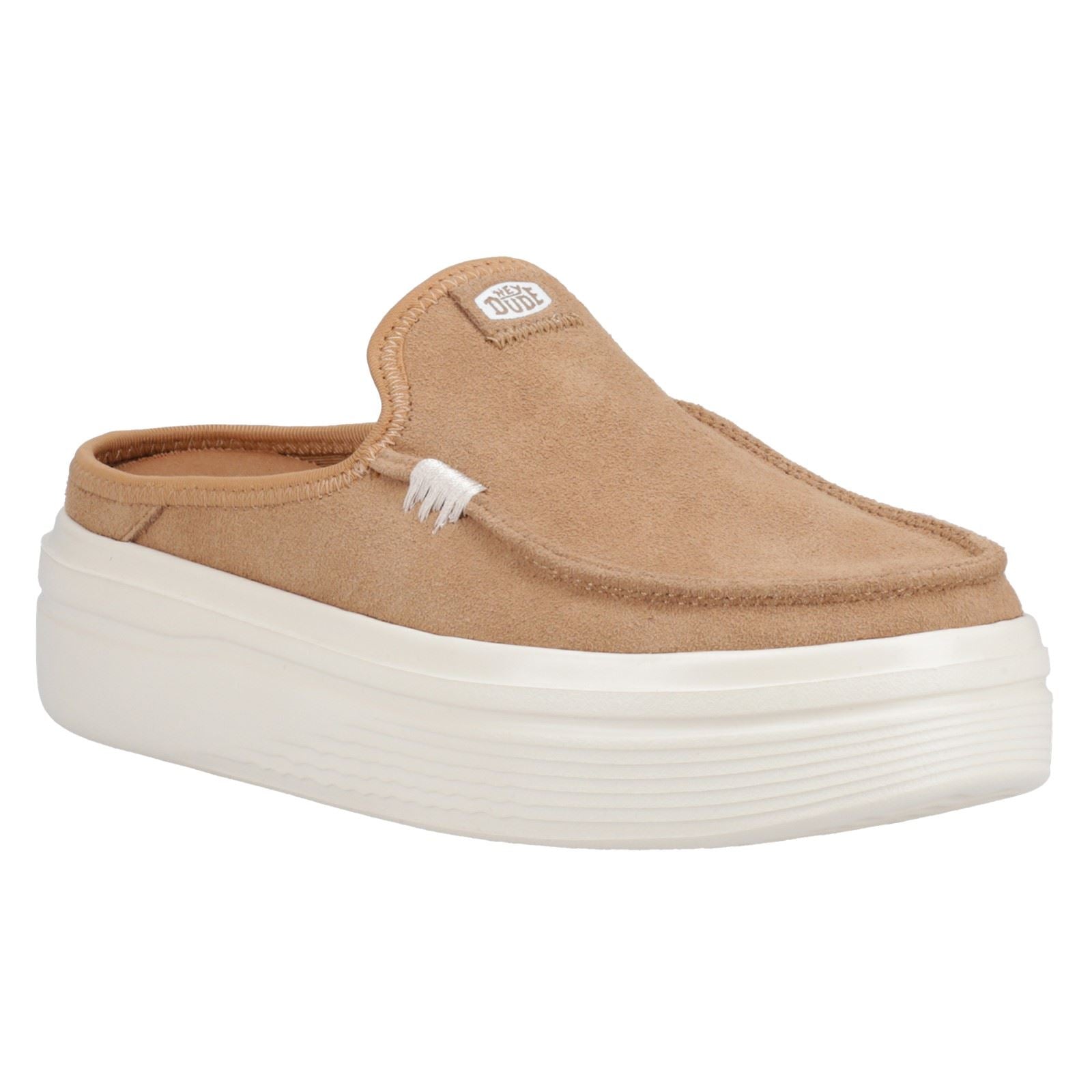 HEYDUDE Austin Lift Classic Damen Pantoletten Aus Leder In Tan