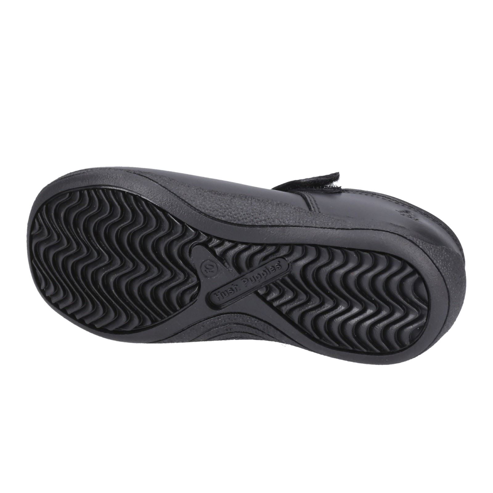 Hush Puppies Christina Junior Mädchenschuhe Aus Schwarzem Leder