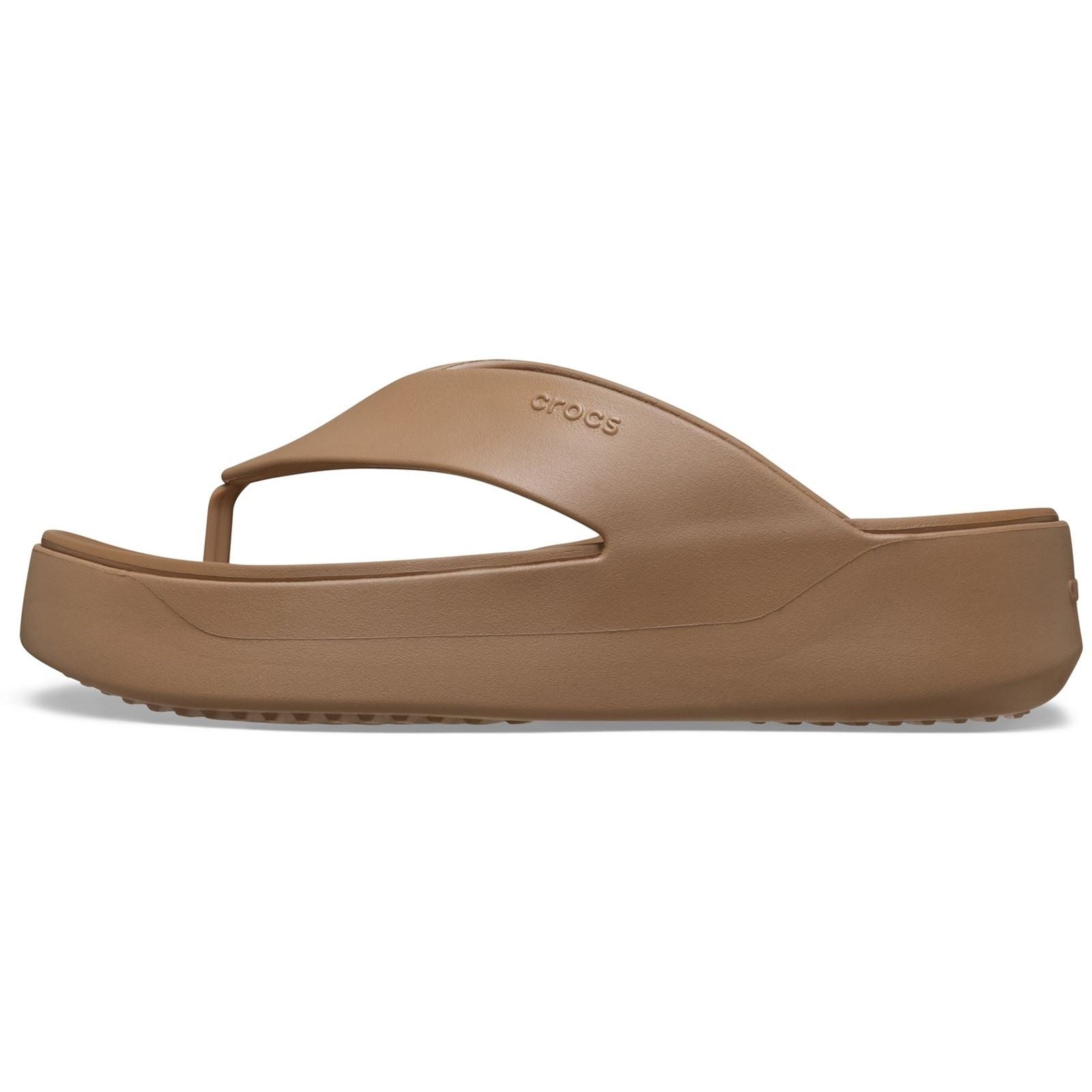 Crocs Getaway Platform Eva Frauen Sandalen Milchschokolade