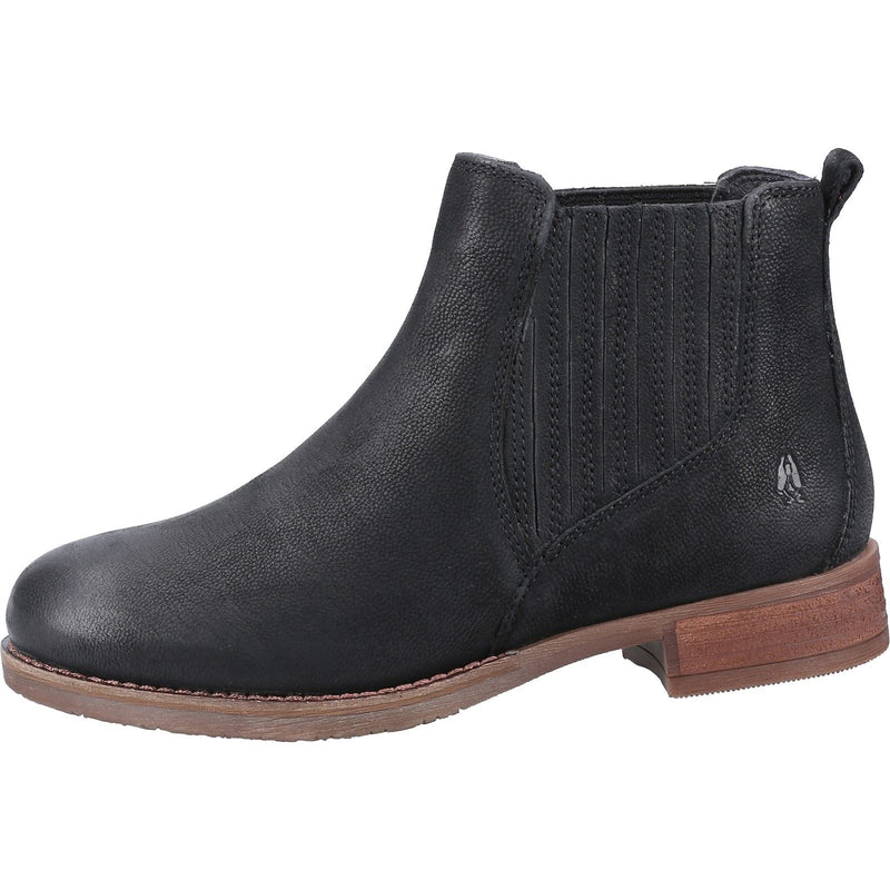 Hush Puppies Edith Damenlederstiefel In Schwarz