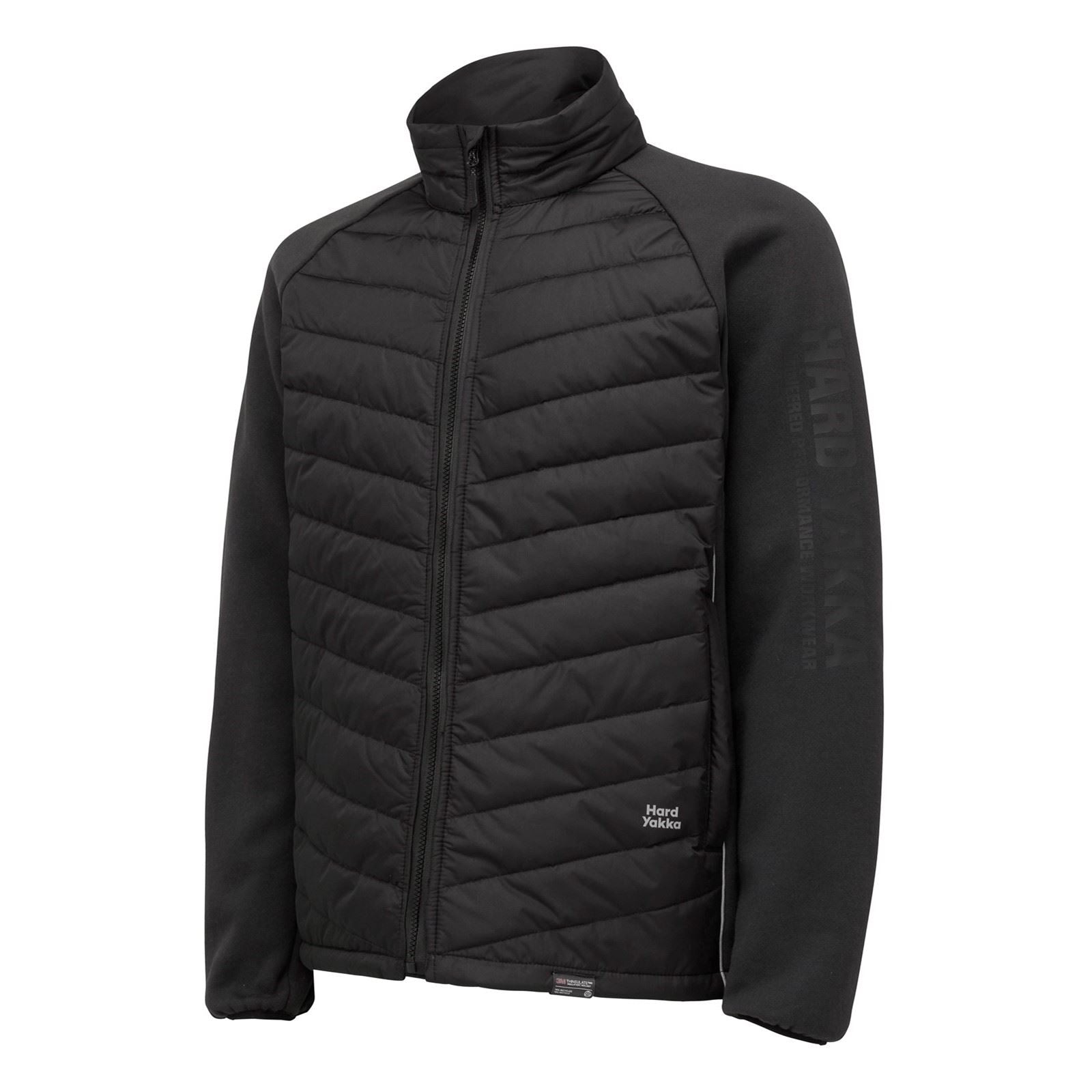 Hard Yakka Apex Hybrid Herren Schwarze Jacke