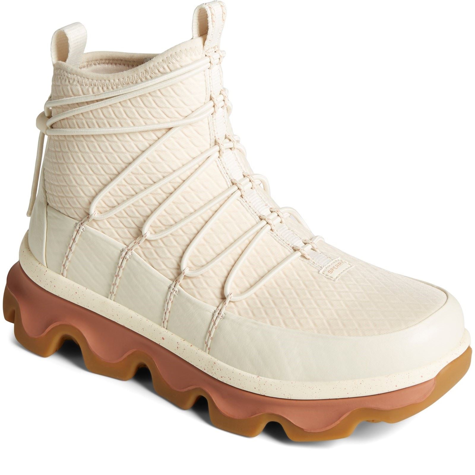 Sperry Saltwater 3D Stoff Weiße Gummistiefel