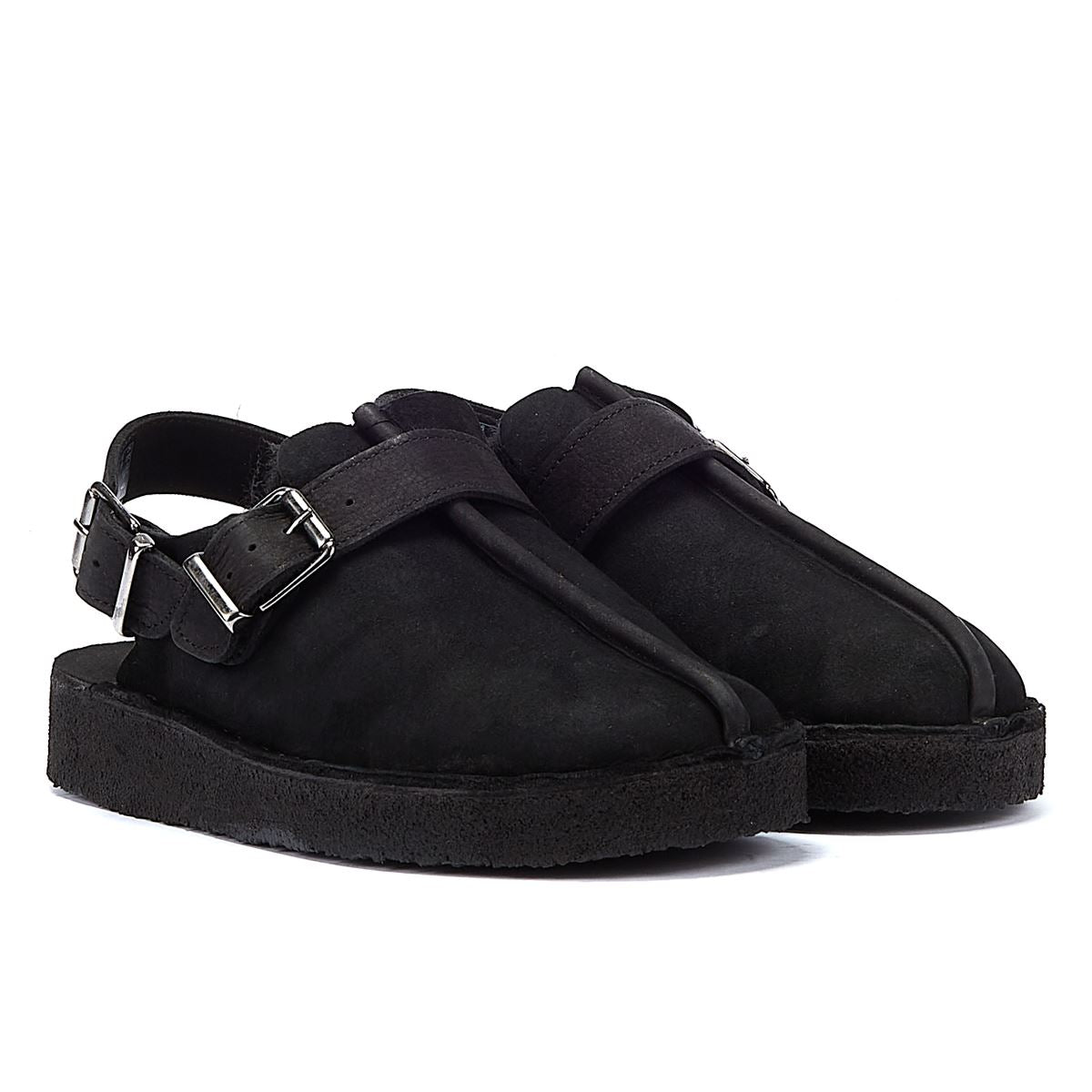 Clarks Trek Mule Sling Gefütterte Damen-Schwarze-Komfortschuhe