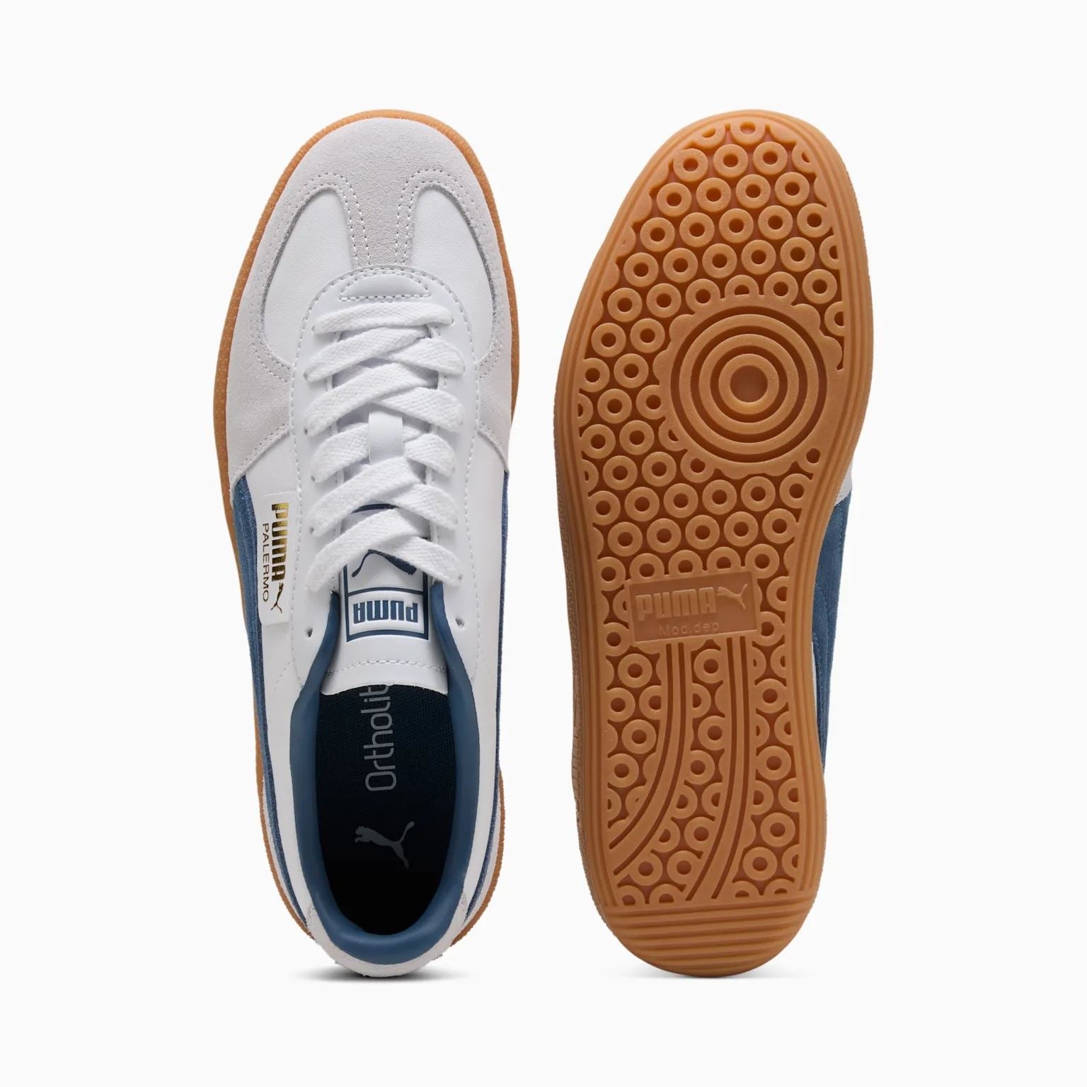 Puma Palermo Leder Herren Weiße Sneakers