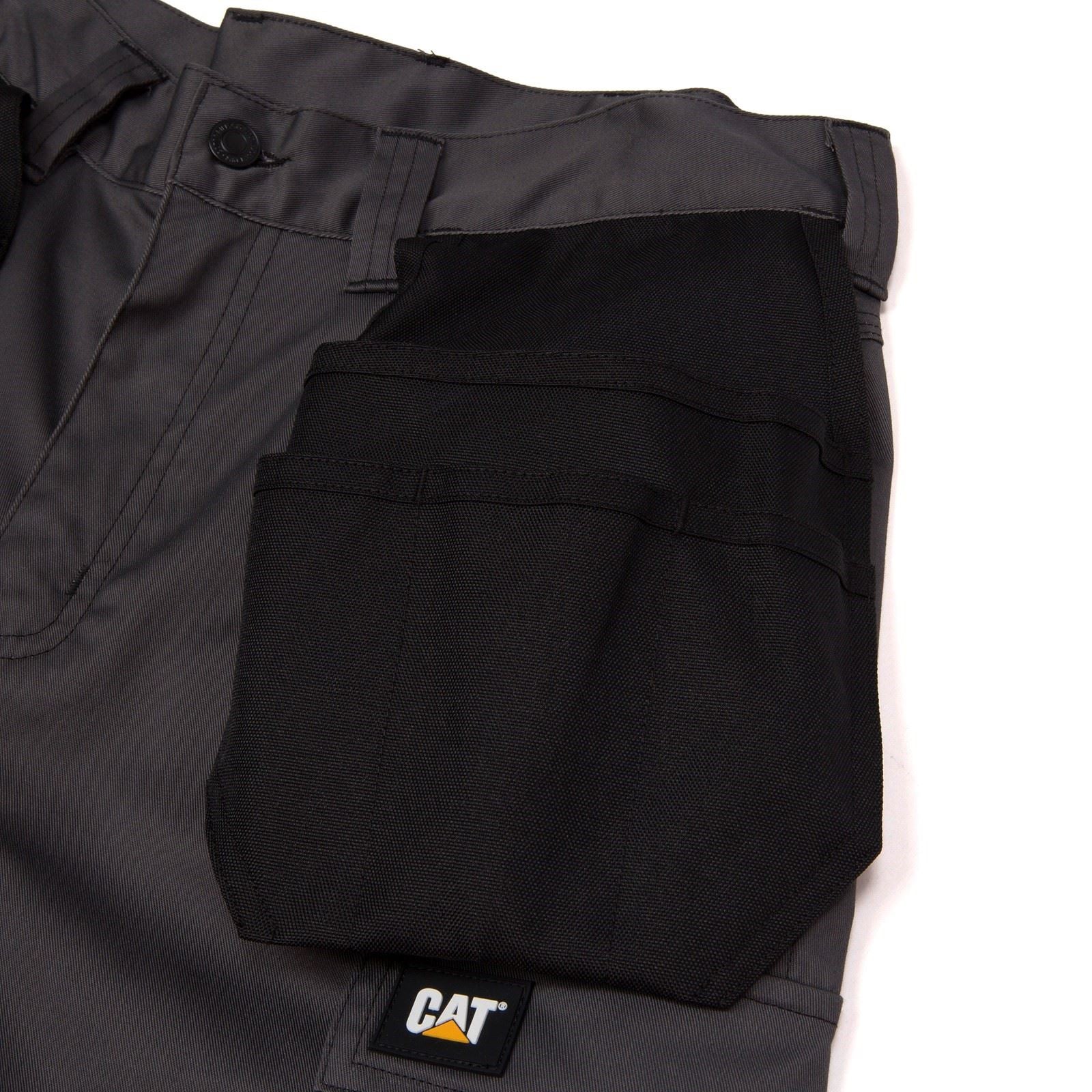Caterpillar Essential Knee Pocket Stretch Holster Polyester Herren Grau Outdoor Hosen