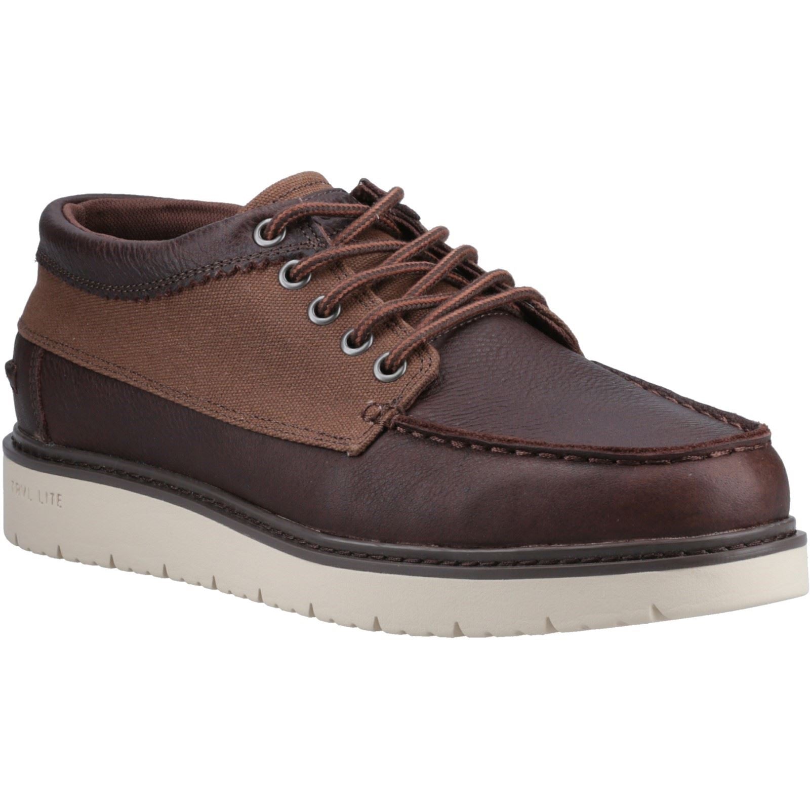 TOMS TRVL Lite Forrest Herren Leder Braune Schnürschuhe