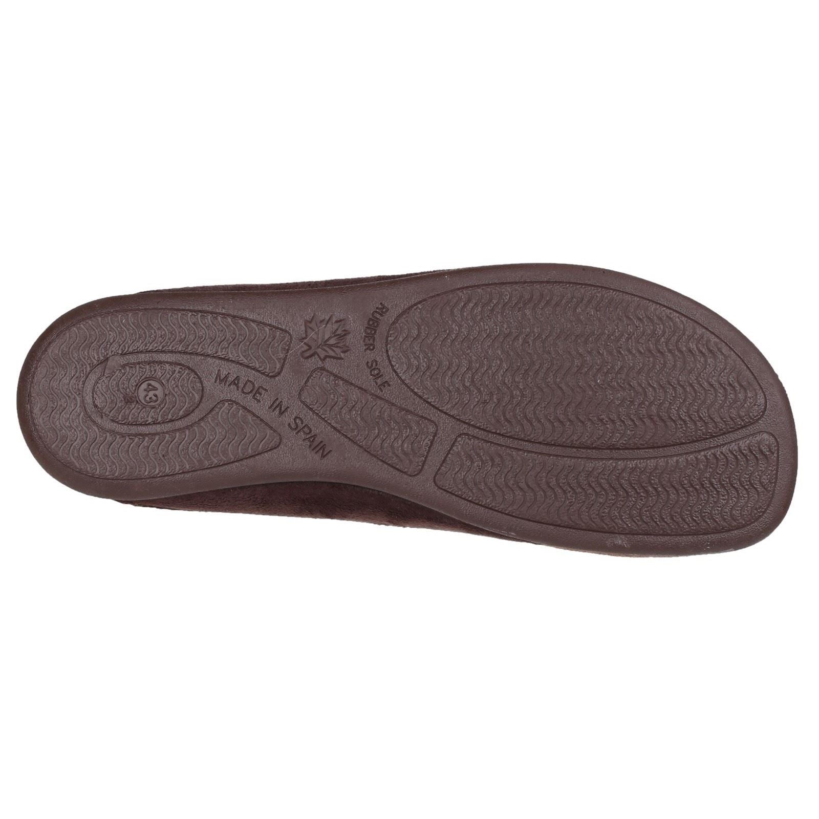 Cotswold Westwell Stoff Herren Hausschuhe In Braun
