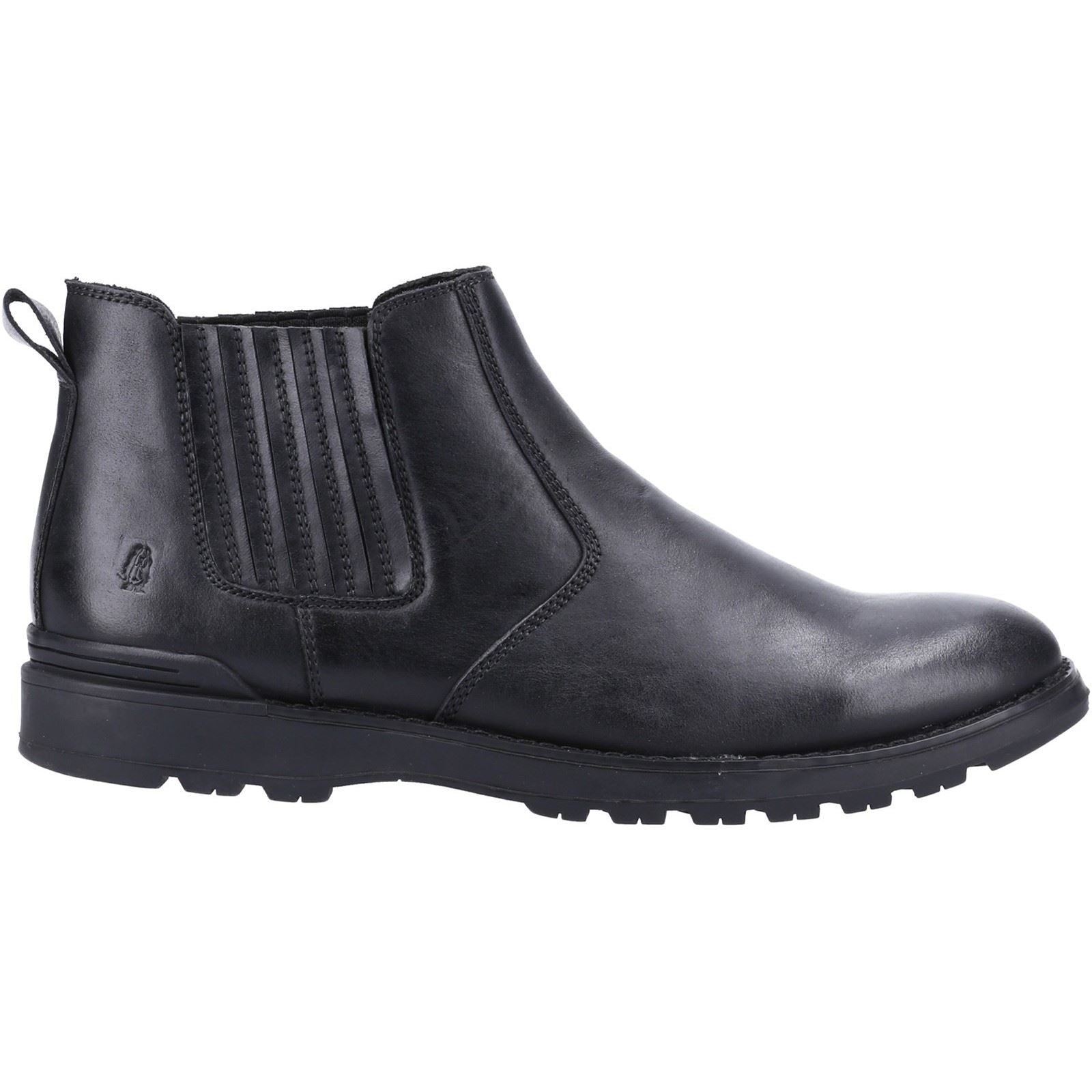 Hush Puppies Gary Kunstleder Herrenschwarzstiefel