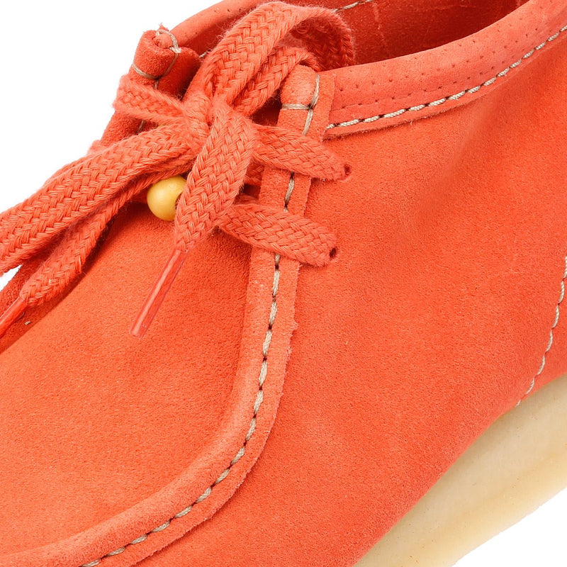 Clarks Originals Wallabee Wildleder Damen Stiefel In Orange