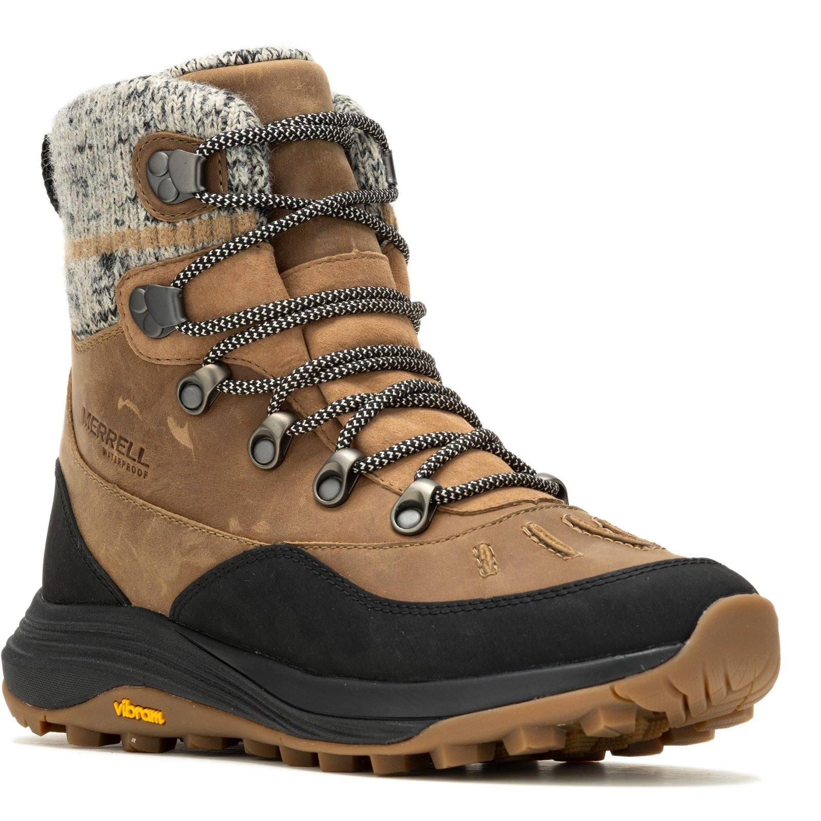 Merrell Siren 4 Thermo Mid Zip Damen Tabak Wanderstiefel Aus Leder