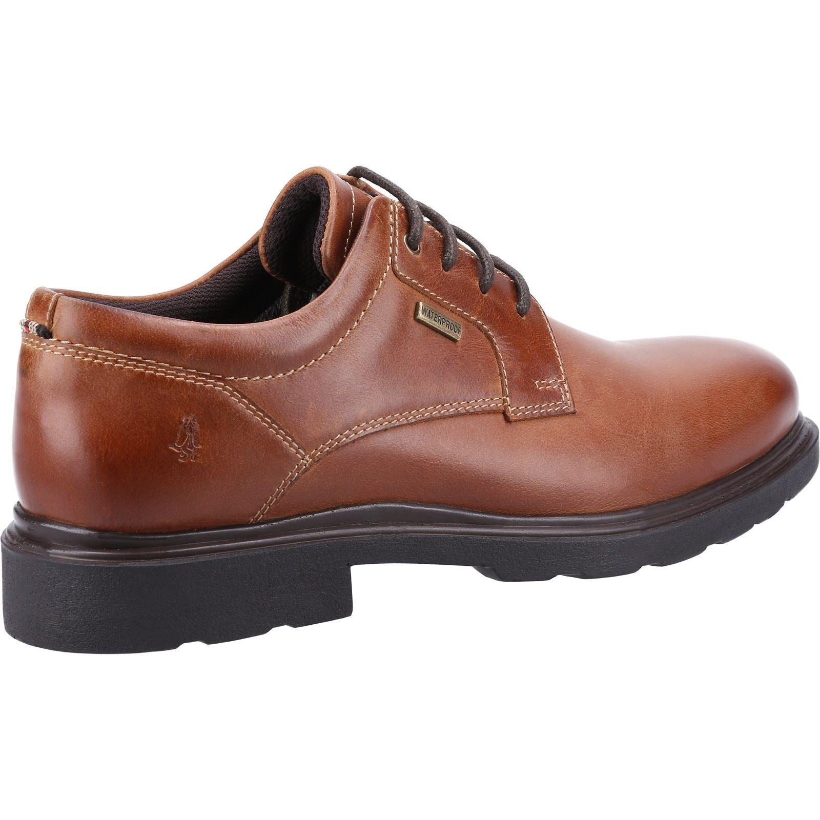 Hush Puppies Pearce Leder-Herrenschuhe In Hellbraun Mit Schnürung