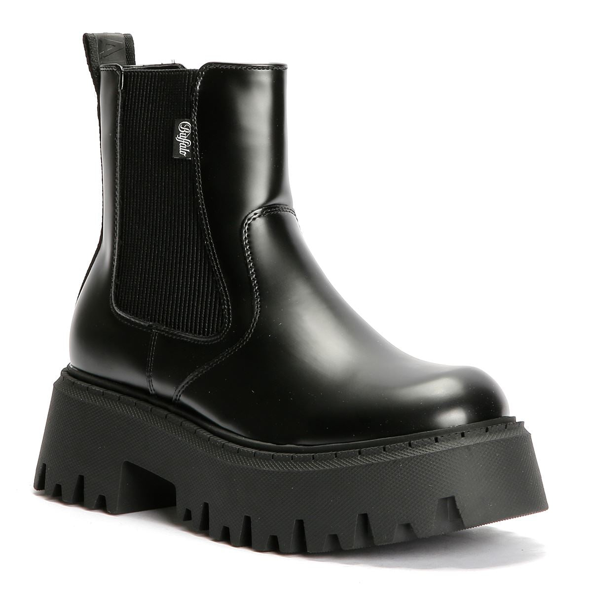 Buffalo Aspen Chelsea Damen Schwarze Farbe Stiefel