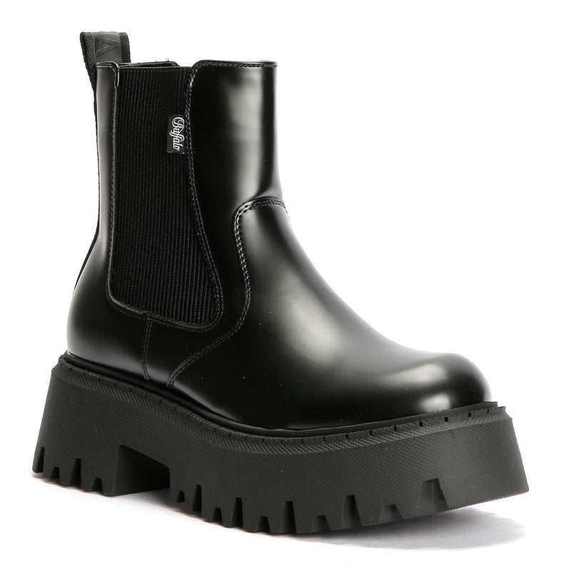 Buffalo Aspen Chelsea Damen Schwarze Farbe Stiefel