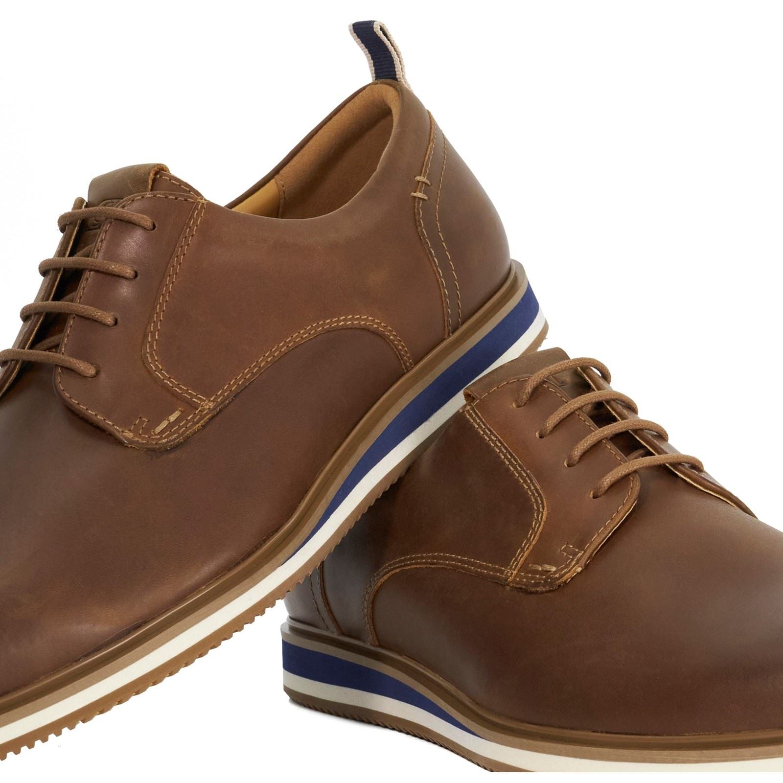 Dune Blaksley Leder Herren Braune Schnürschuhe