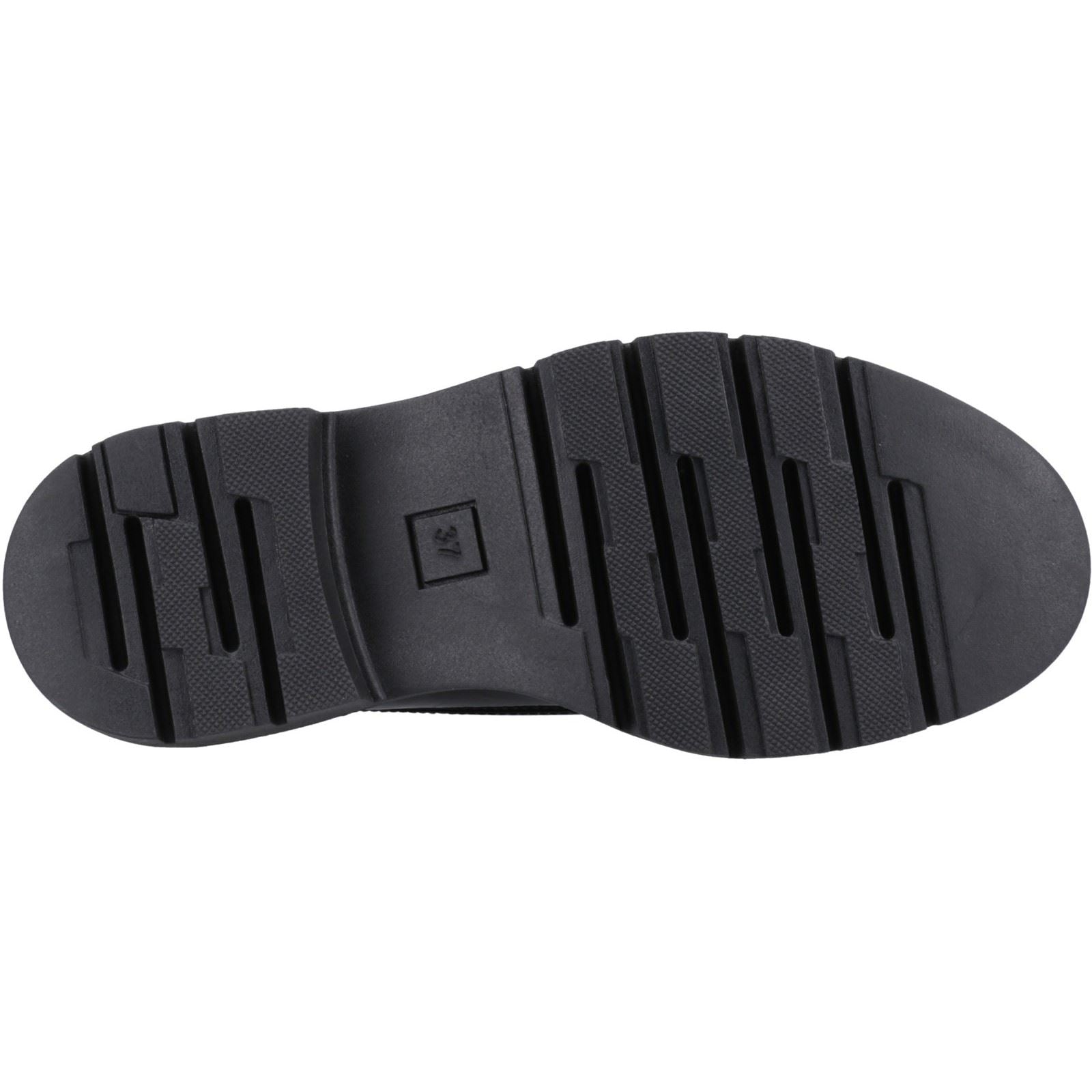 Hush Puppies Reece Damen-Schwarze Farbe-Lederloafer