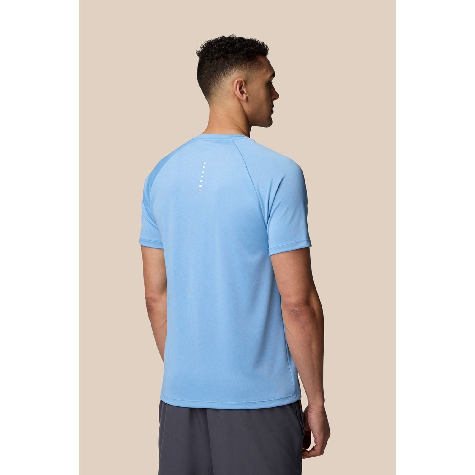 Castore Adapt Training T-Shirt Polyester Herren Blaue Sport-T-Shirts