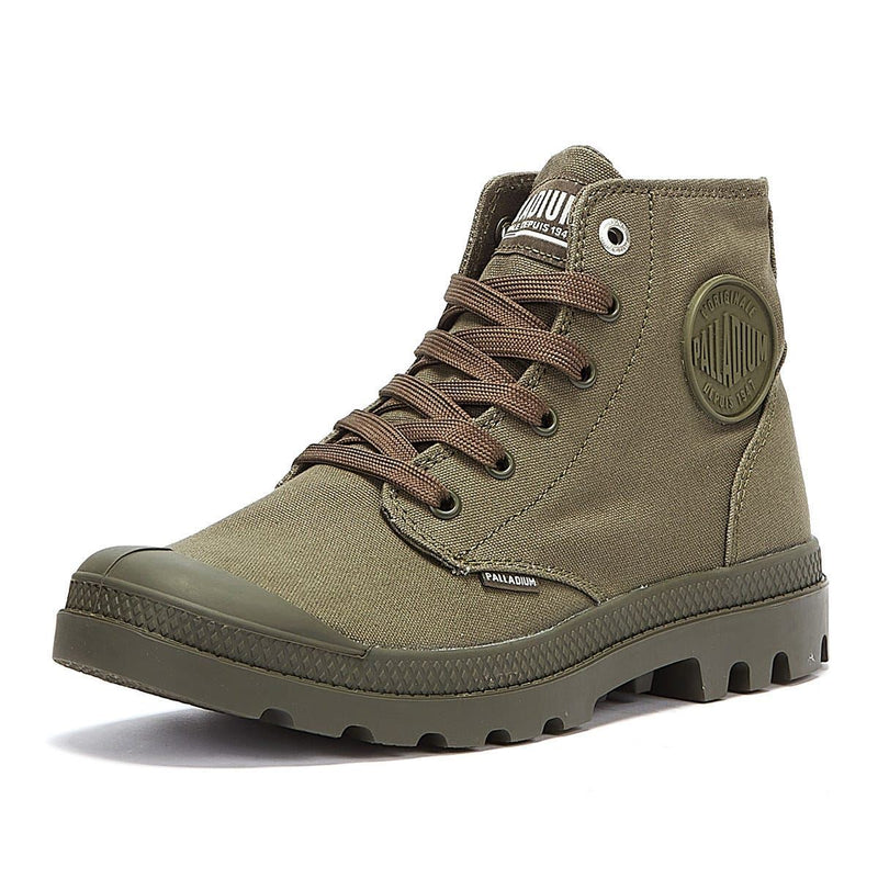 Palladium Pampa Hi Mono Chrome Grüne Stiefel