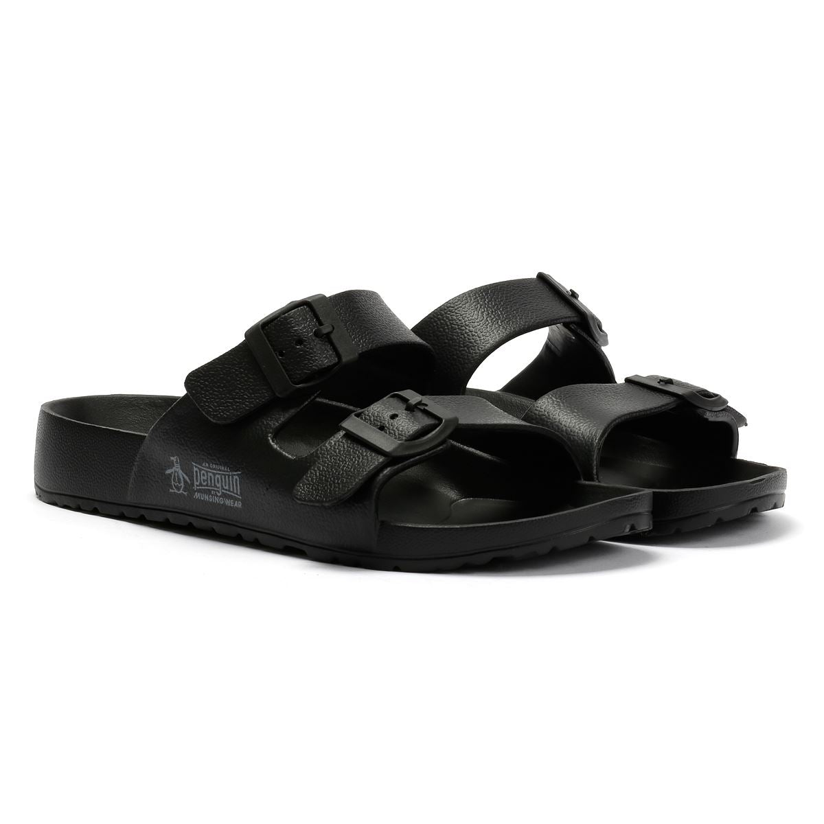 Penguin Eden Herren Schwarze Sandalen