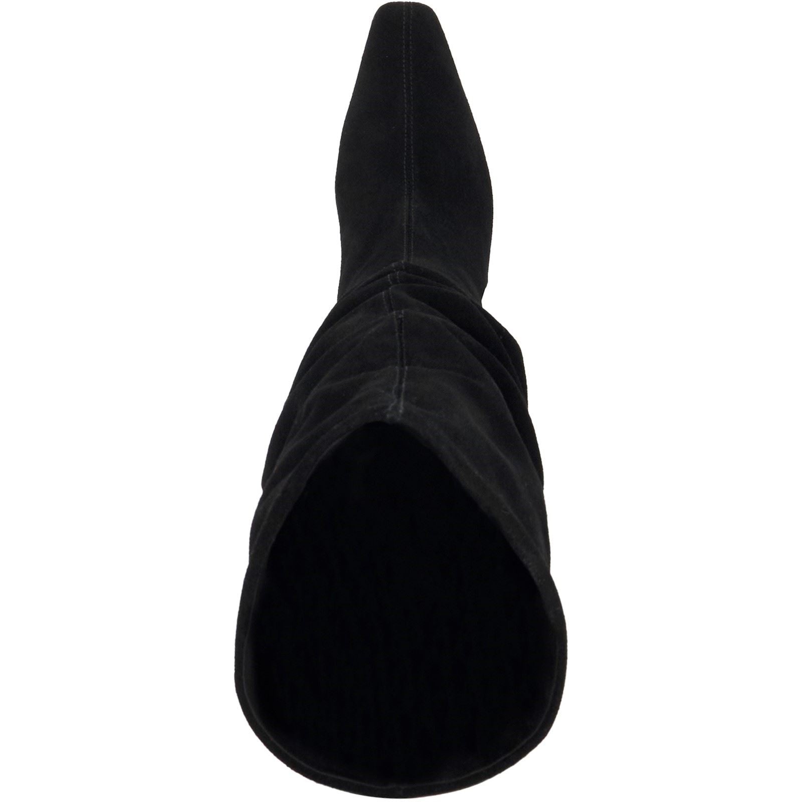 Dune Saunders Leder Damen Schwarze Farbe Absätze Knielange Stiefel