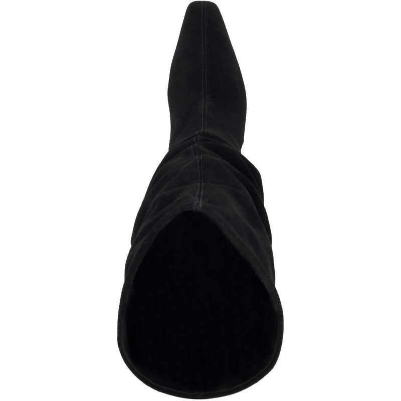 Dune Saunders Leder Damen Schwarze Farbe Absätze Knielange Stiefel