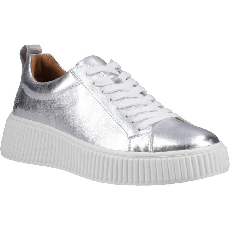 Hush Puppies Harlow Damen Sneakers Aus Silberleder
