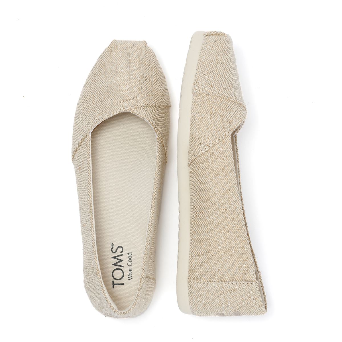 TOMS Alpargata Ballet Canvas Damen Beige Espadrilles