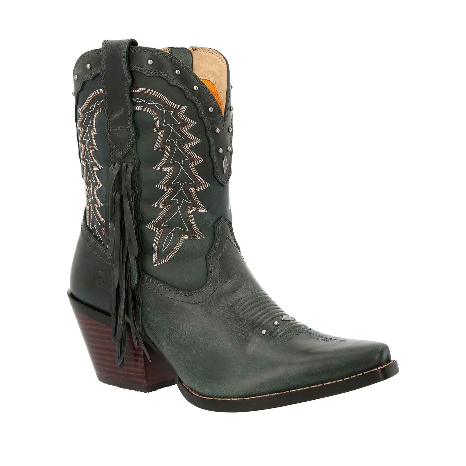 Durango Crush Bootie Leder Damen Sattelbraun/Dunkelblau Stiefel