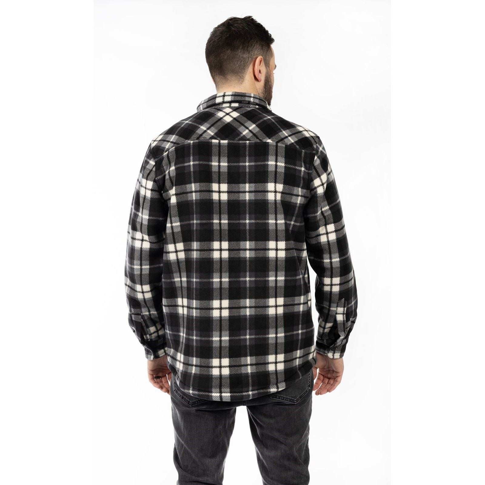 Hard Yakka Sherpa Herren Graue Fleecejacke