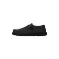 HEYDUDE Wally Sox Herren Bootsschuhe Aus Mikro-Wildleder In Total Schwarz