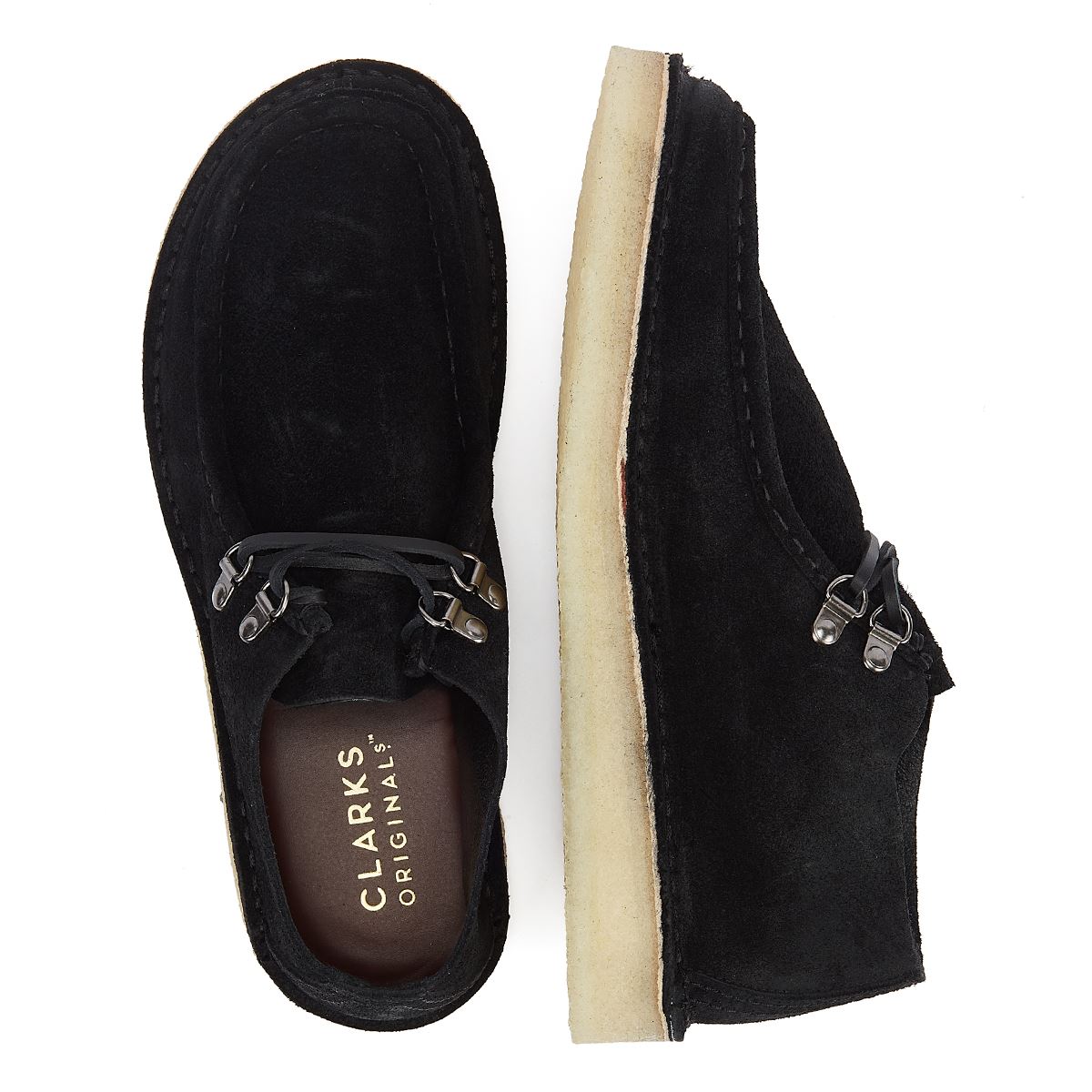 Clarks Originals Wüsten-Nomade-Wildleder-Herrenstiefel In Schwarz