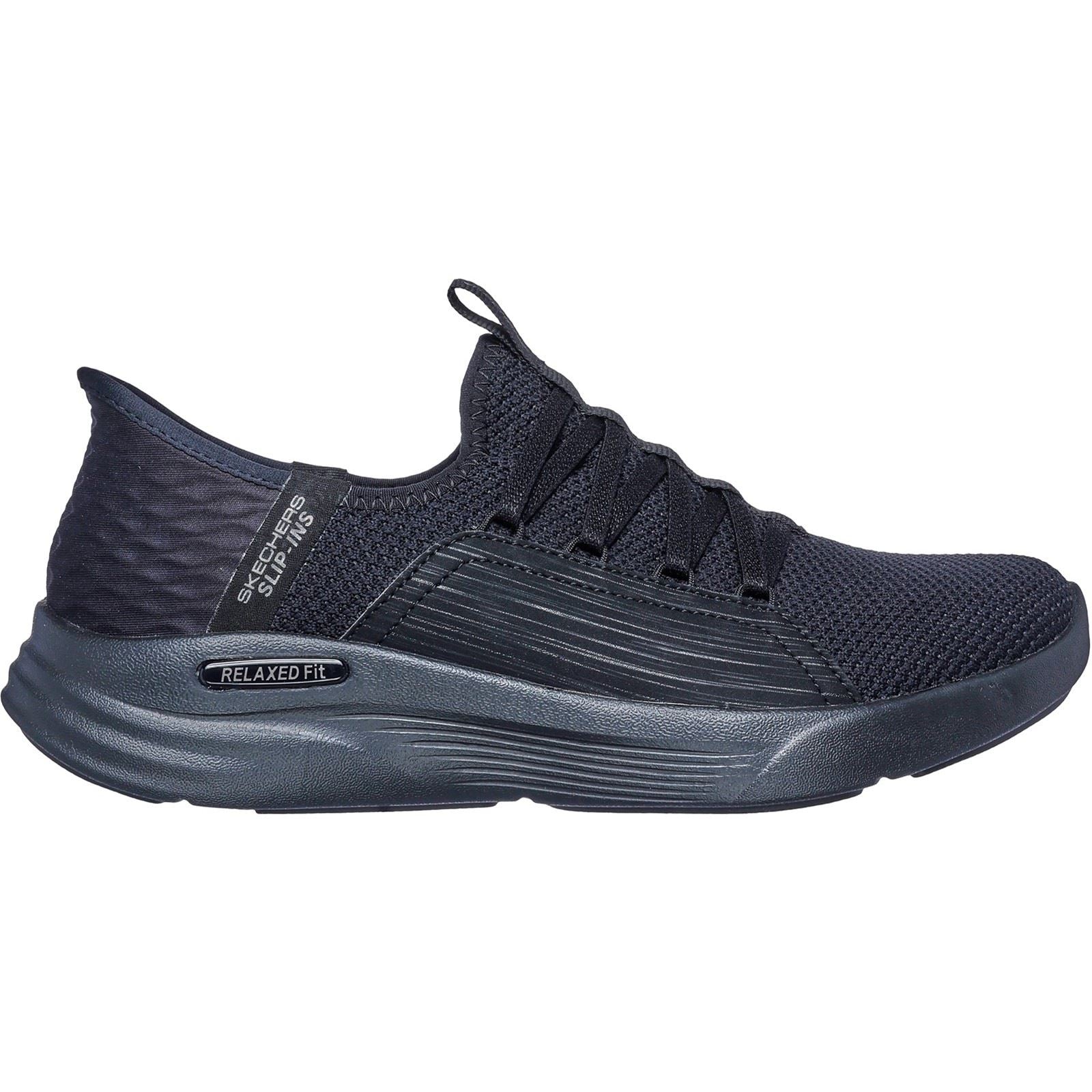 Skechers Relaxed Fit Sport Ballet Chic Textile Damen Sneaker In Schwarz