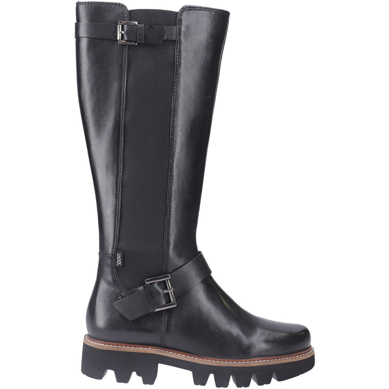 Pod Aleena Kunstleder Damen Schwarze Stiefel