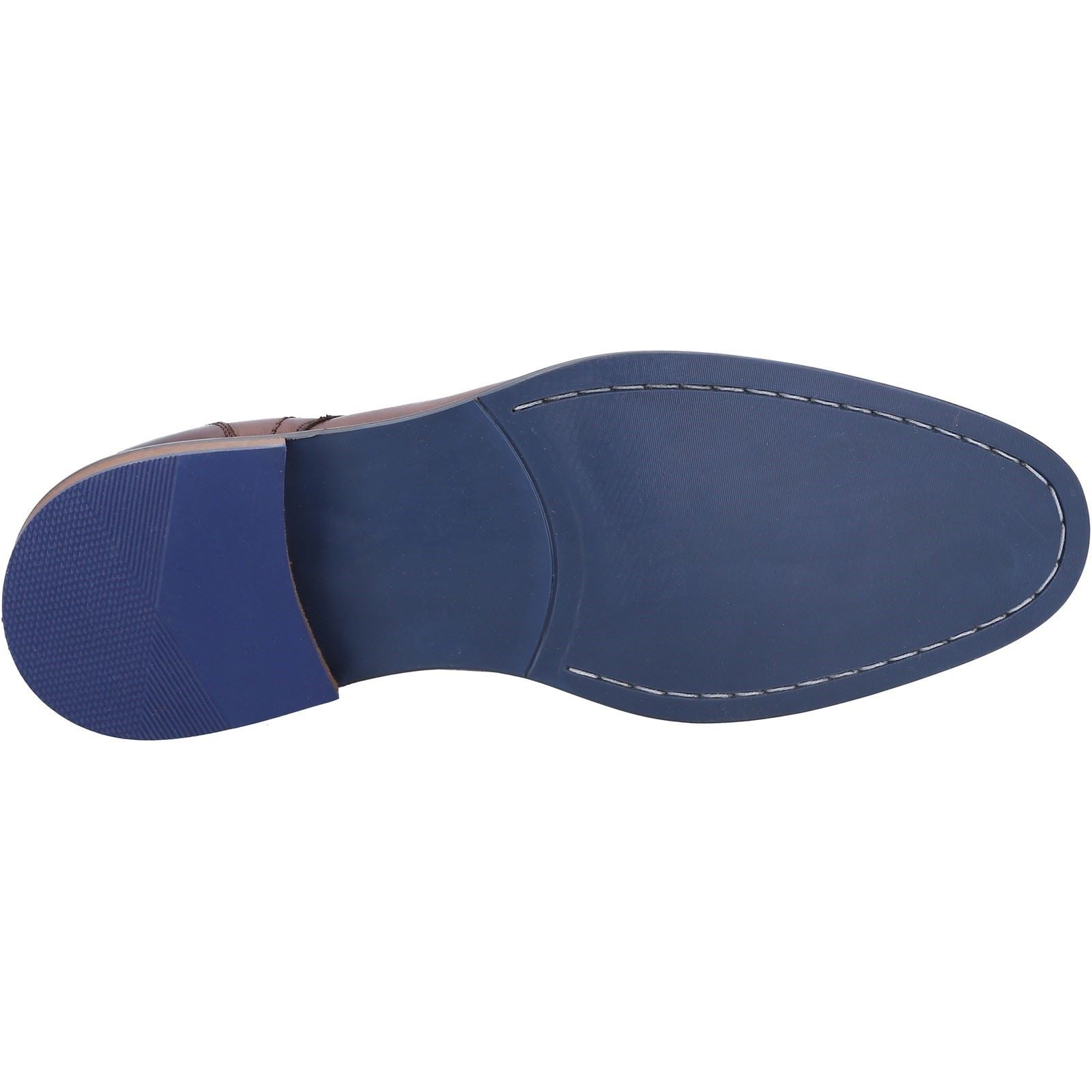 Hush Puppies Damien Lace Up Herrenschuhe Aus Leder In Schokoladenfarbe Mit Schnürung.
