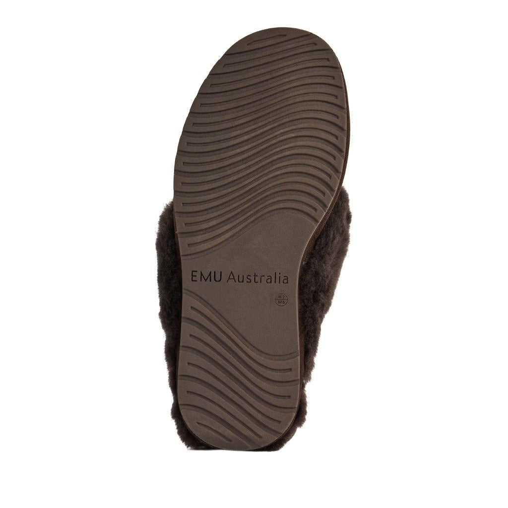 Emu Australia Tahnee Wildleder Damen Braune Hausschuhe