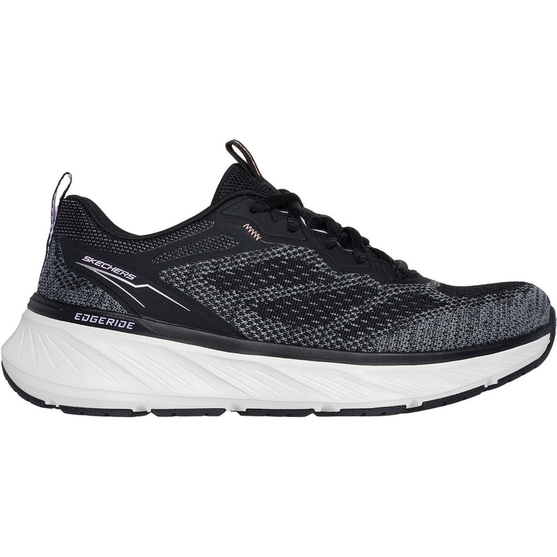 Skechers Edgeride Power Flow Textile Damenschuhe Schwarz/Lavendel