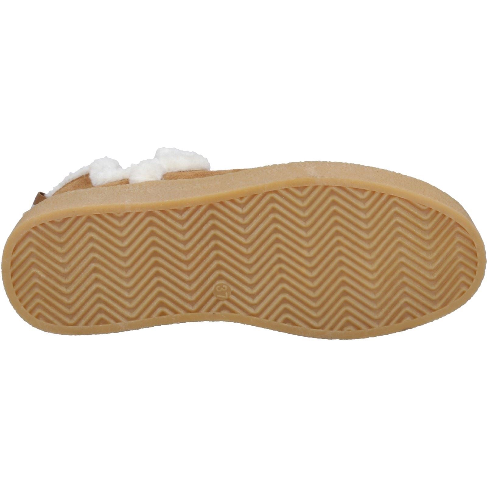 Hush Puppies Bella Damen Wildleder Flache Chelsea Stiefel in Tan