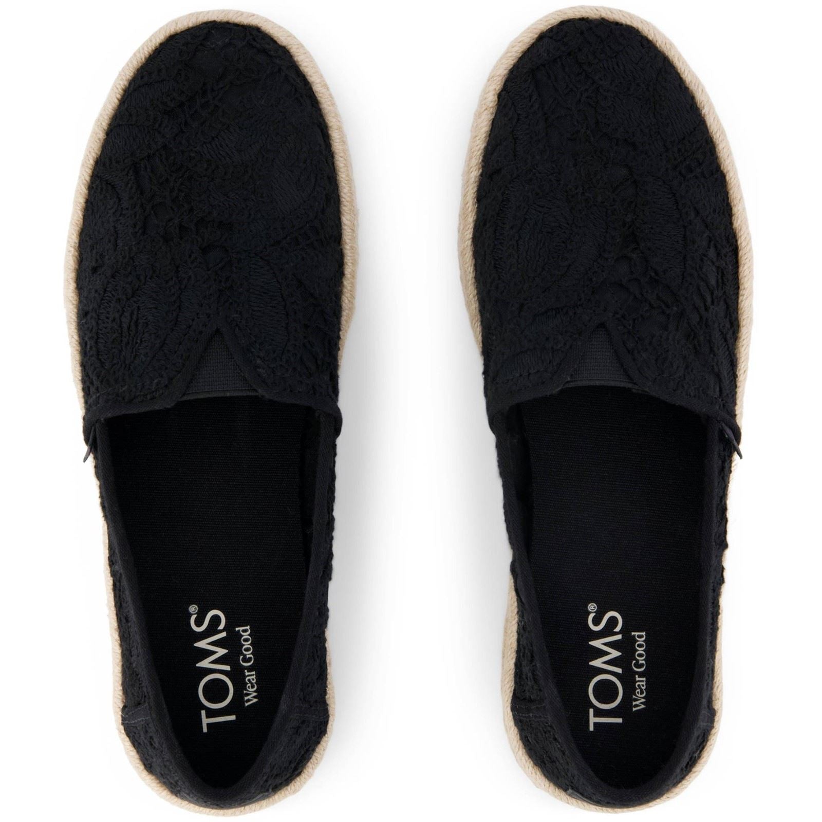 TOMS Alpargata Rope 2.0 Shoe Baumwolle Damen Schwarze Farbe Espadrilles