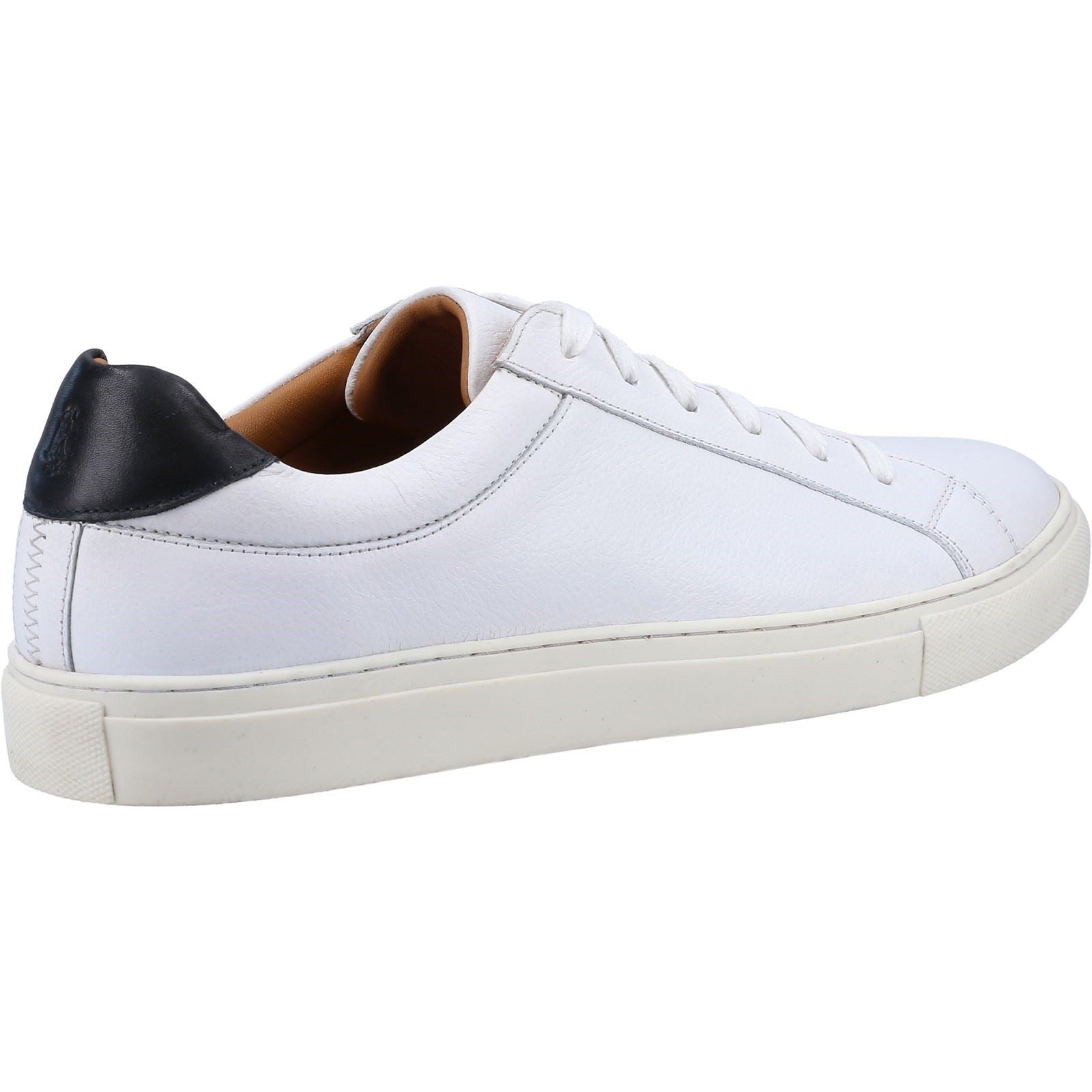 Hush Puppies Colton Weiße Ledersneaker Für Herren