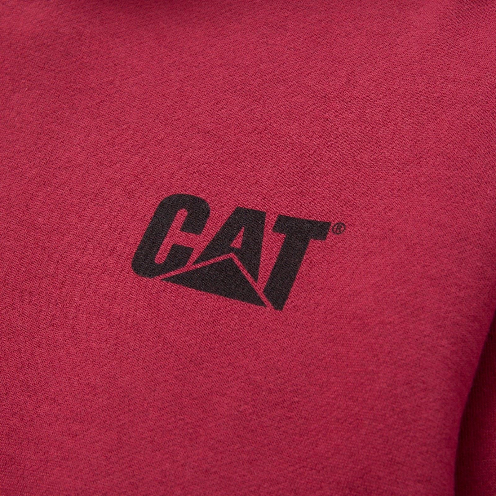 Caterpillar Trademark Banner Baumwolle Herren Roter Kapuzenpullover