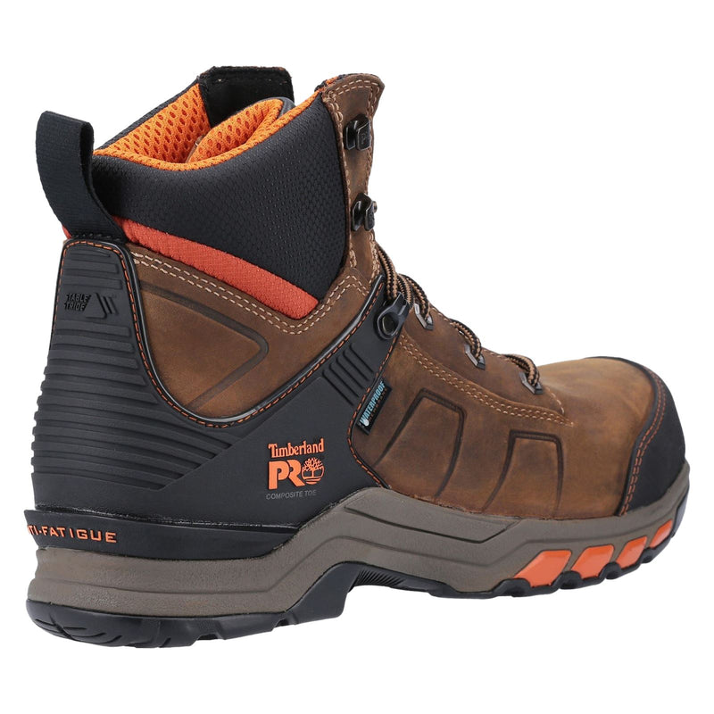 Timberland Pro Hypercharge Arbeitsleder Braun/Orange Sicherheitsschuhe