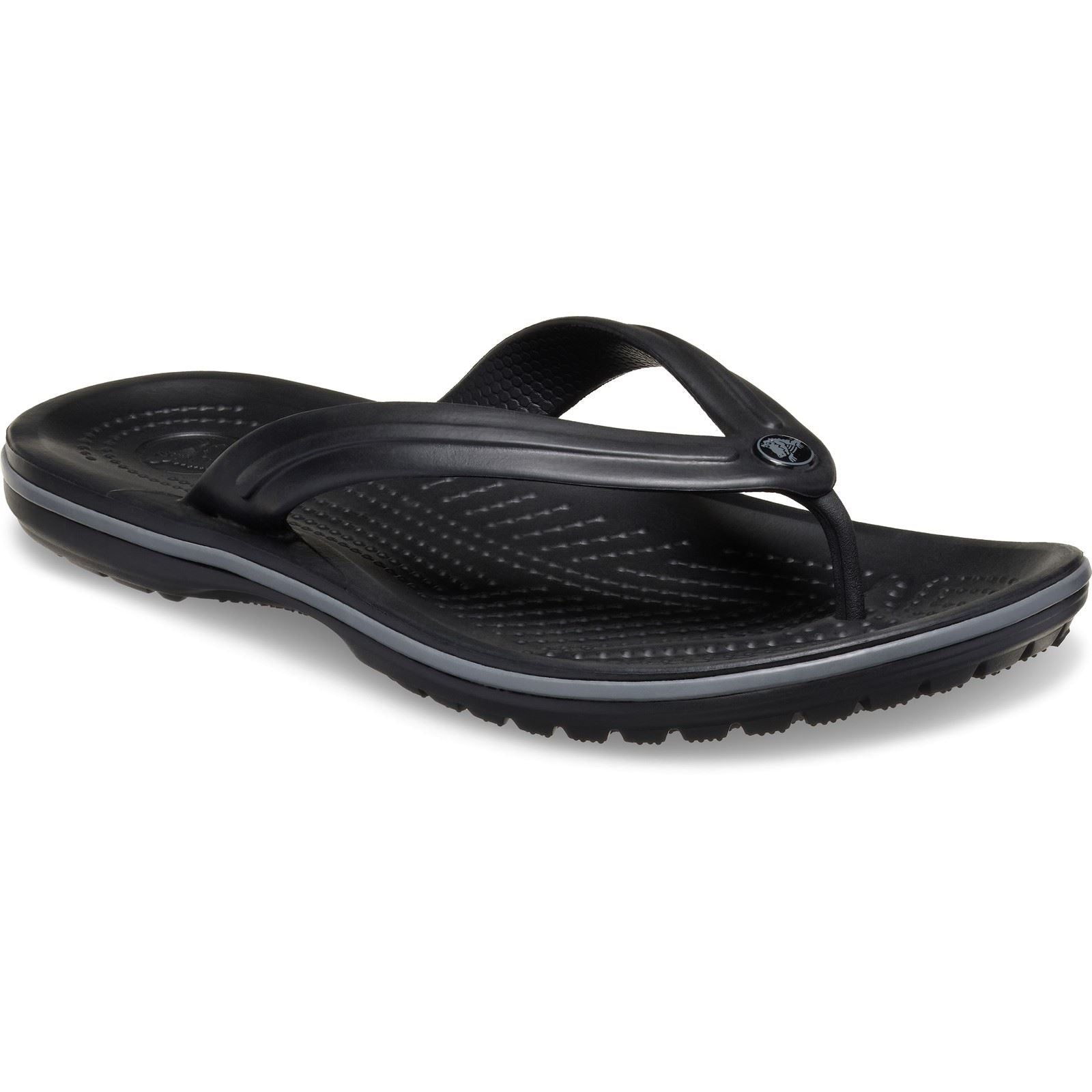 Crocs Crocband Flip Gummi Schwarz/Schiefergrau Flip-Flops