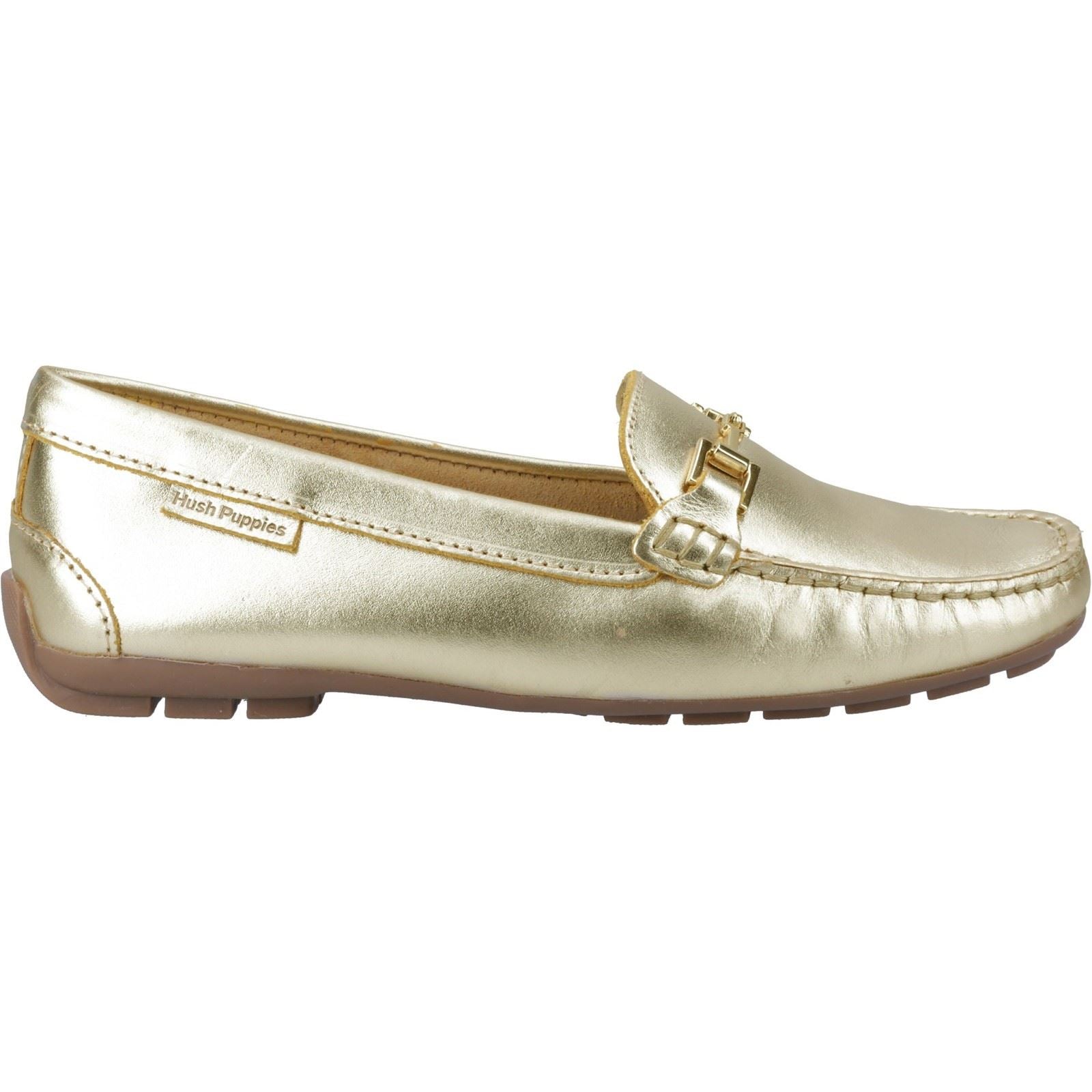 Hush Puppies Eleanor Damen Slipper Aus Leder In Gold