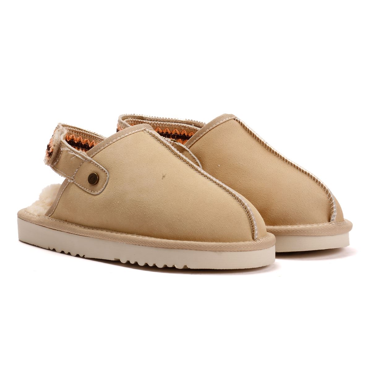 Osprey London The Constellation Wildleder Damen Beigen Hausschuhe