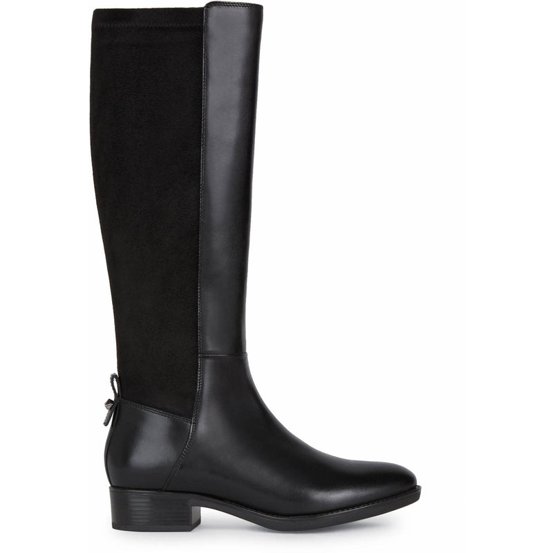 Geox D Felicity Damen Schwarze Stiefel