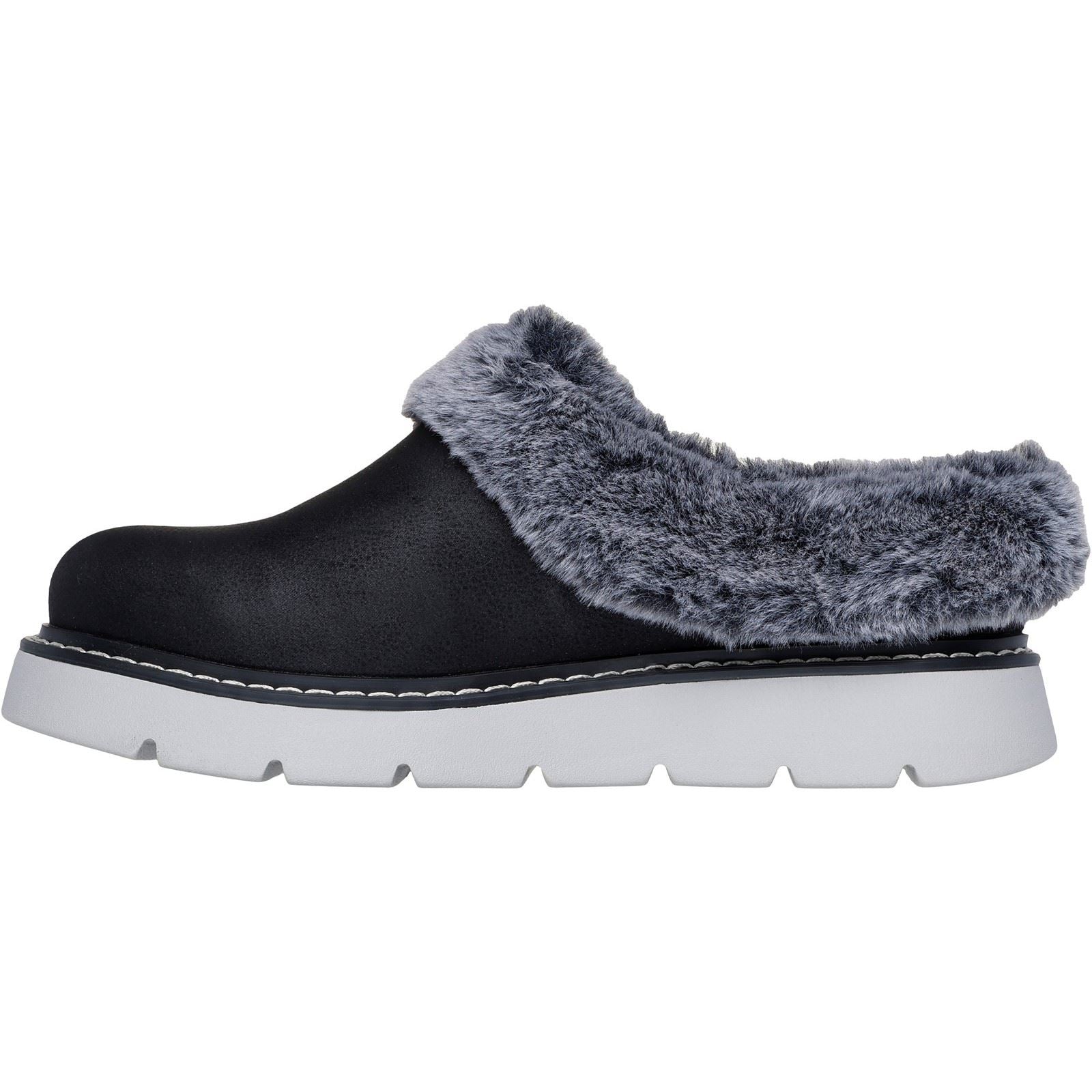 Skechers Keepsakes Lite Cozy Blend Textil Damen Hausschuhe In Schwarz