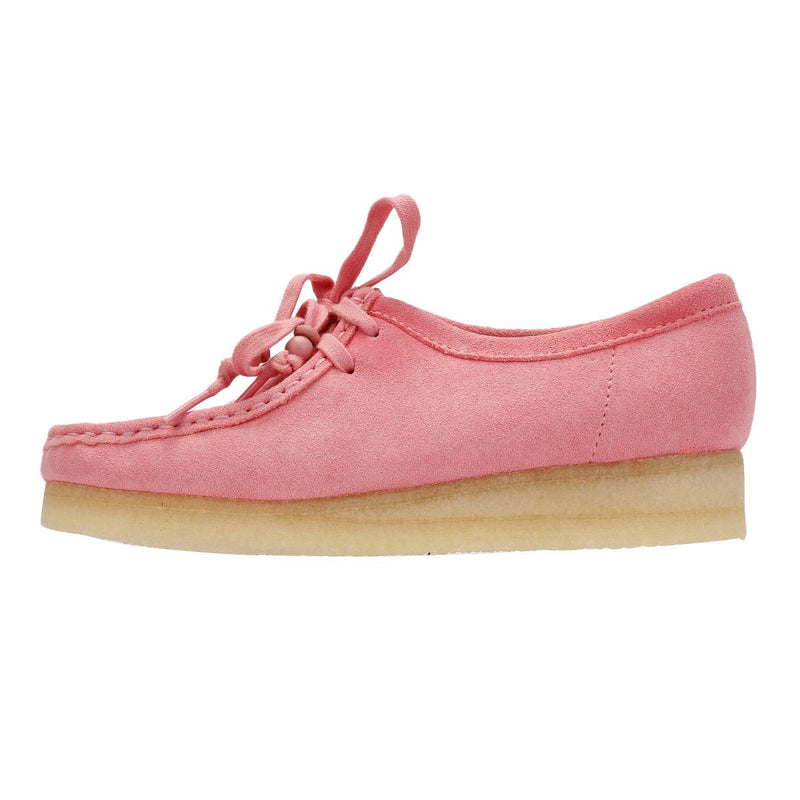 Clarks Originals Wallabee Damen Wildleder Schuhe In Pink