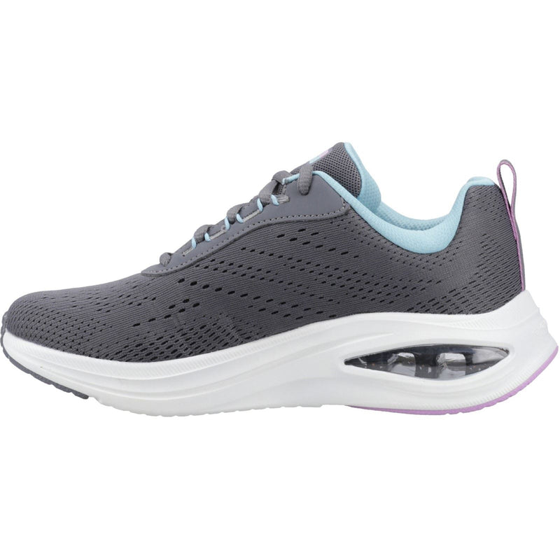 Skechers Skech-Air Meta - Aired Out Damen-Sneaker Aus Textil, Holzkohle/Mehrfarbig