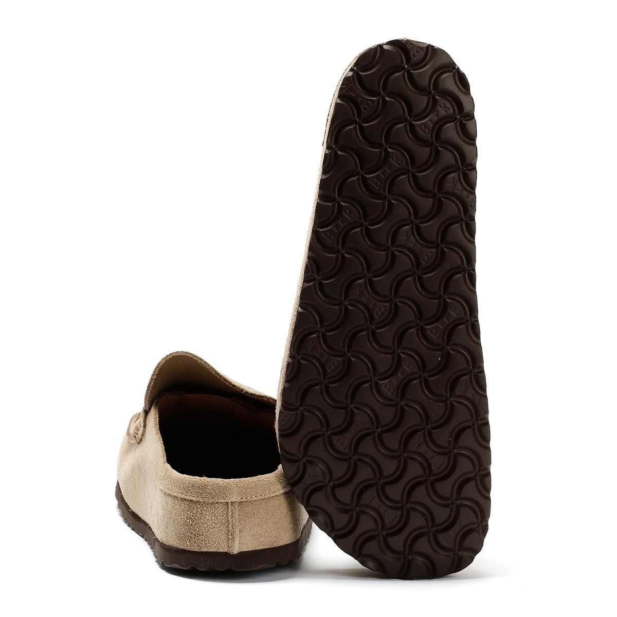 Birkenstock Naples Regular Wildleder Beige Clogs