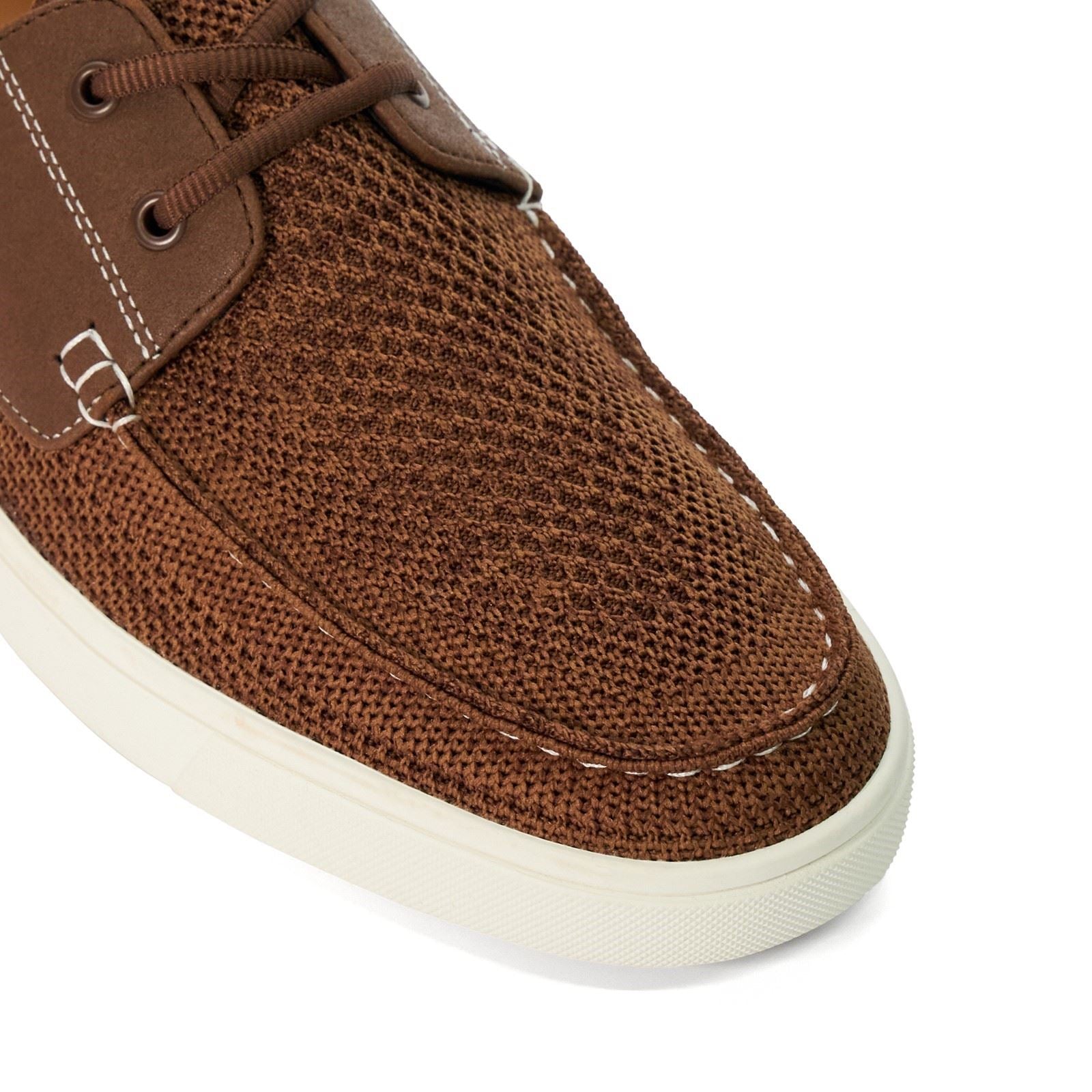 Dune Blaizerss Herren Bootsschuhe Aus Stoff In Braun