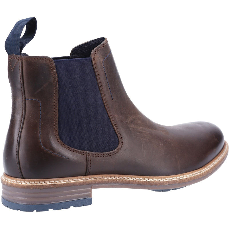 Hush Puppies Justin Chelsea Braune Herrenstiefel Aus Leder